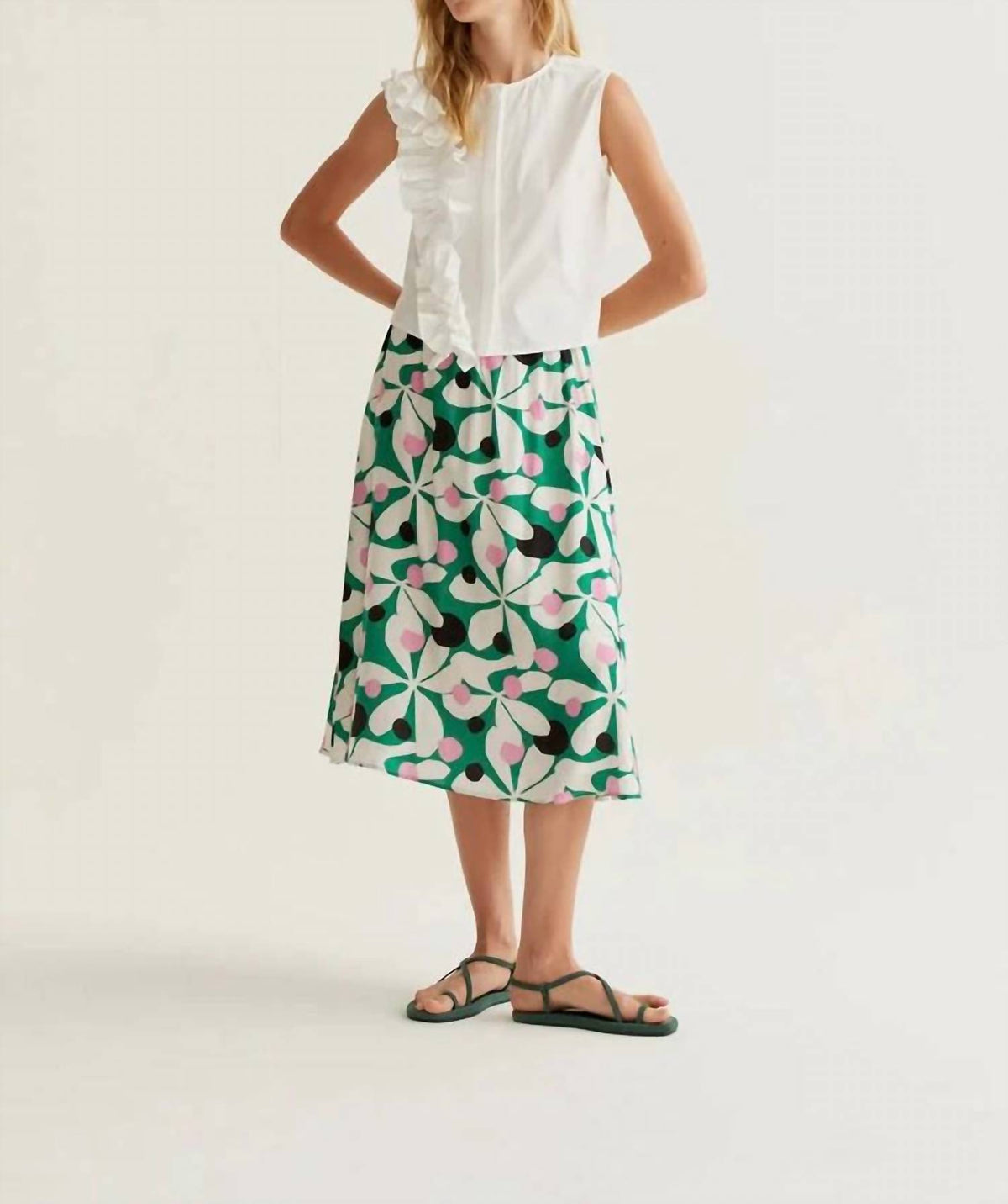 Compania Fantastica - Cotton Ruffle Top