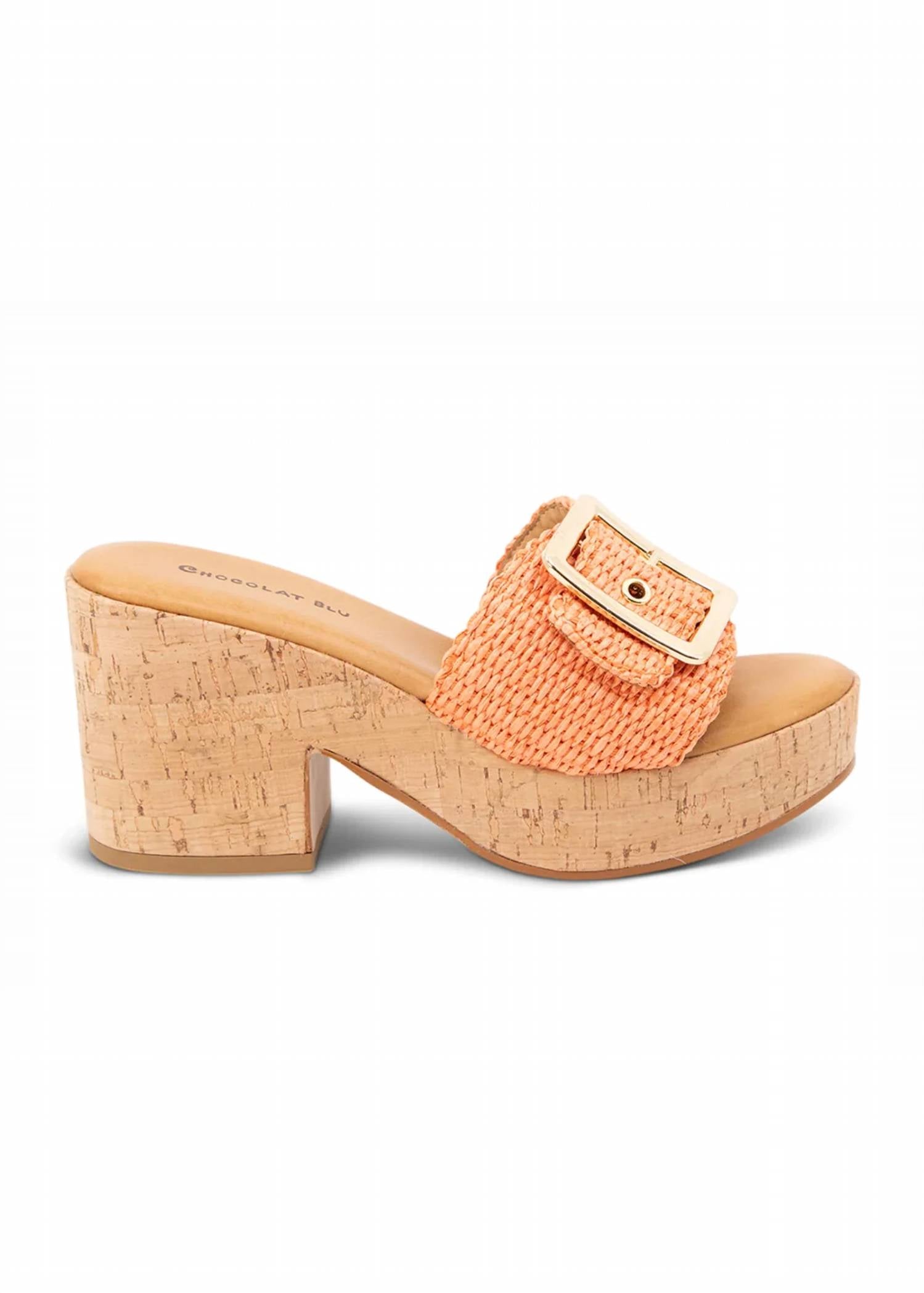 Chocolat Blu - Women's Gani Raffia Sandals