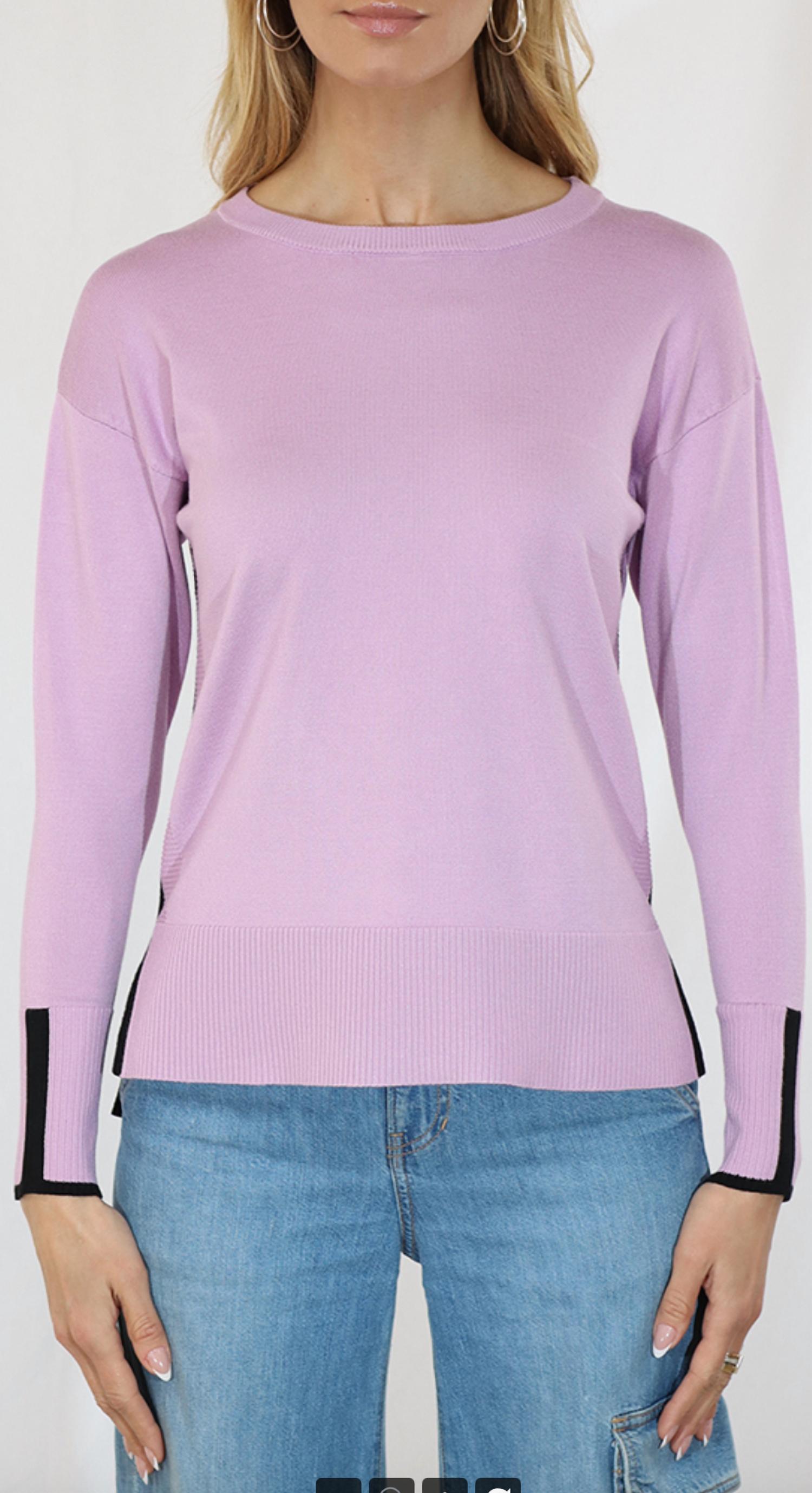 Metric Knits - Contrast Side Sweater