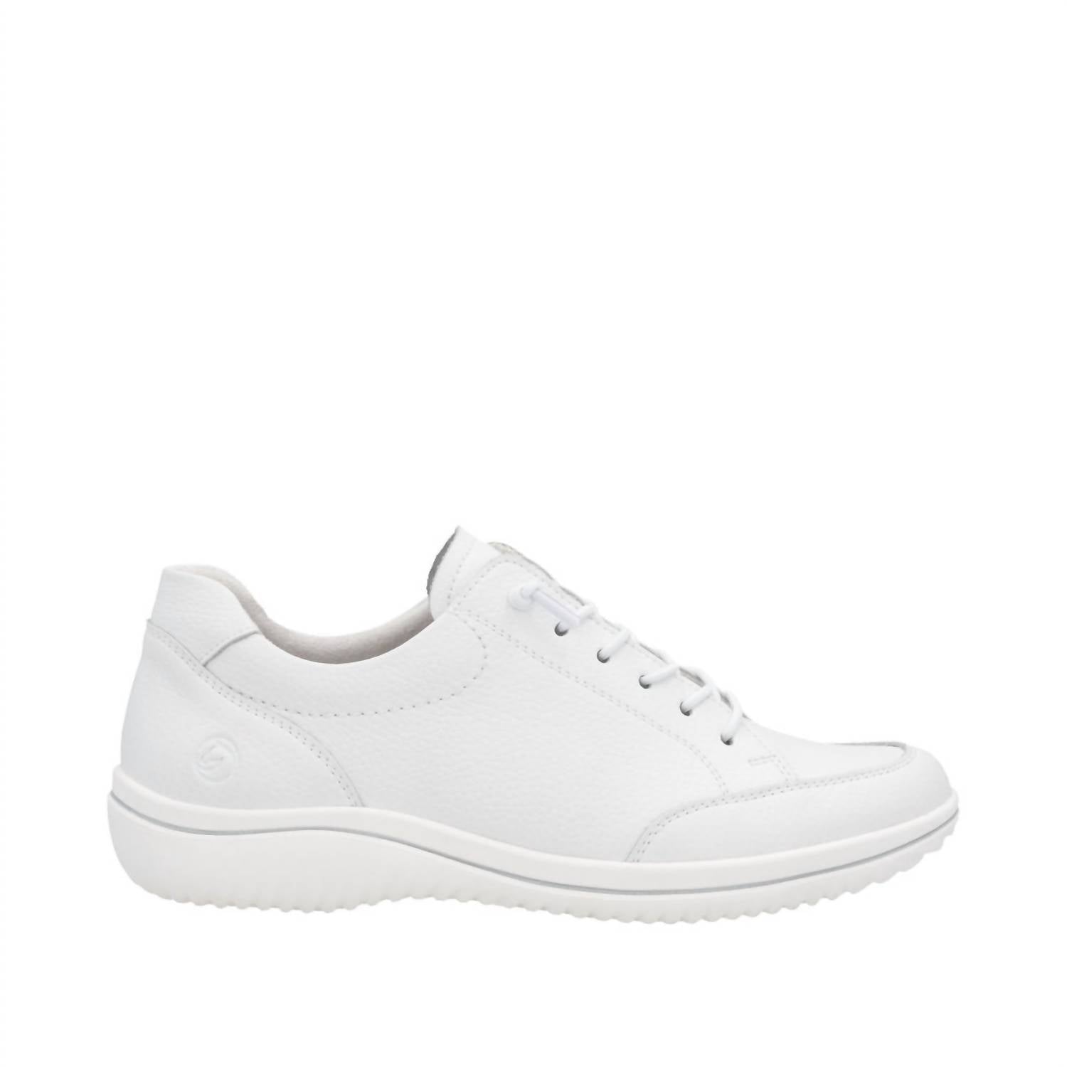 Remonte Women's Louann Leather Sneakers in white - women's sneaker - alternate view