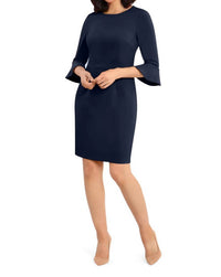 Donna Morgan - 3/4 Bell Sleeve Sheath Dress