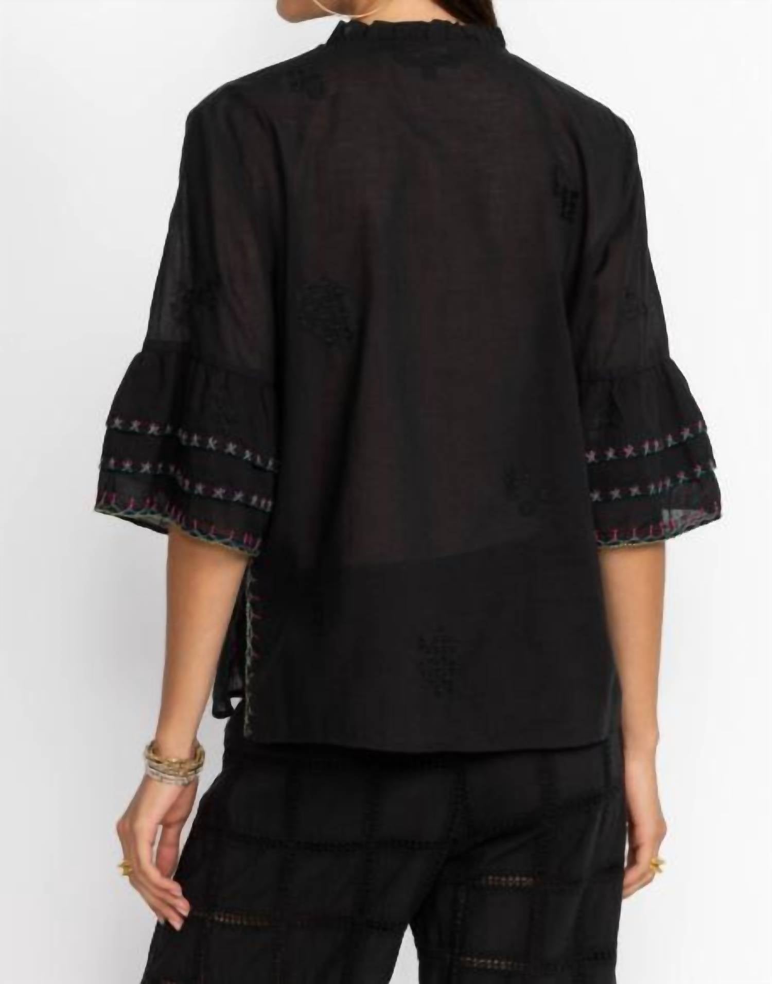 Johnny Was - Jenette Ruffle Sleeve Blouse