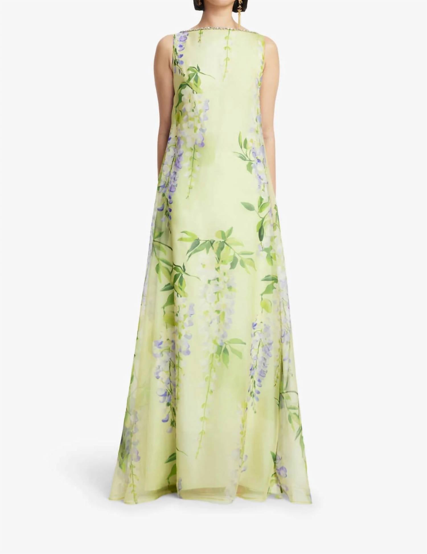Leo Lin - YUMEI EMBELLISHED OPEN BACK GOWN
