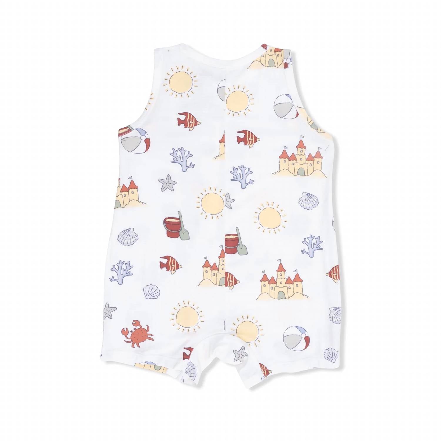 Angel Dear - Sunny Sandcastles Sleeveless Shortie Romper