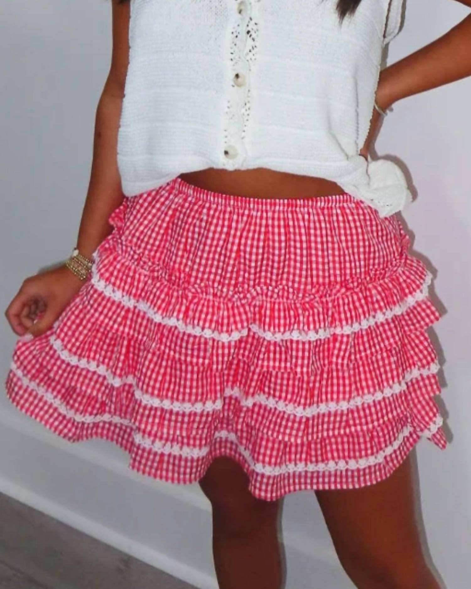 Entro - Grace Ruffle Mini Skirt