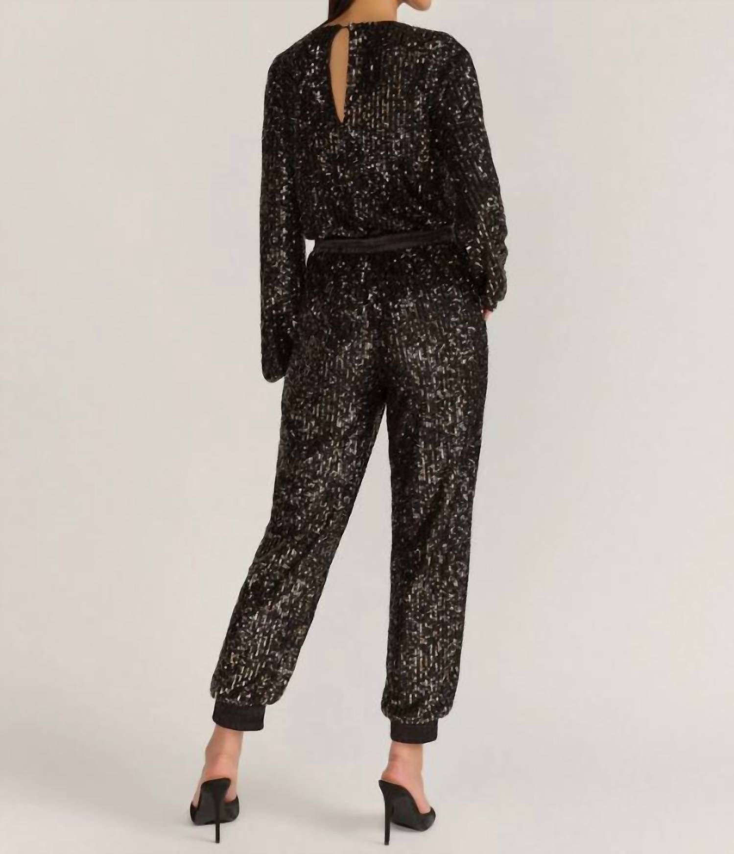 Aaron & Amber - Women's Sequin Jumpsuit