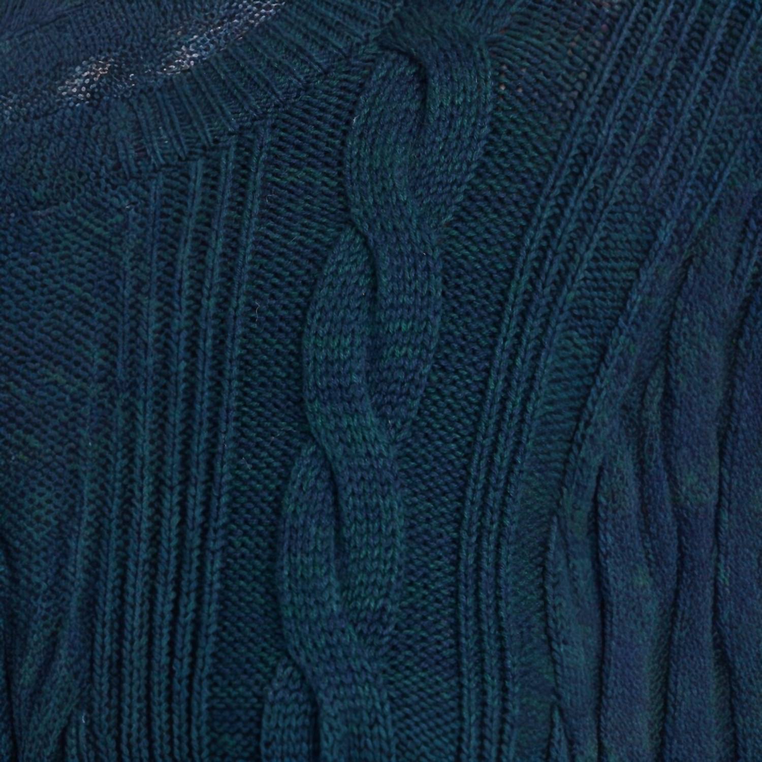 KERRI ROSENTHAL Maxwork Cable Pullover Sweater in ocean - women's sweater - view 7