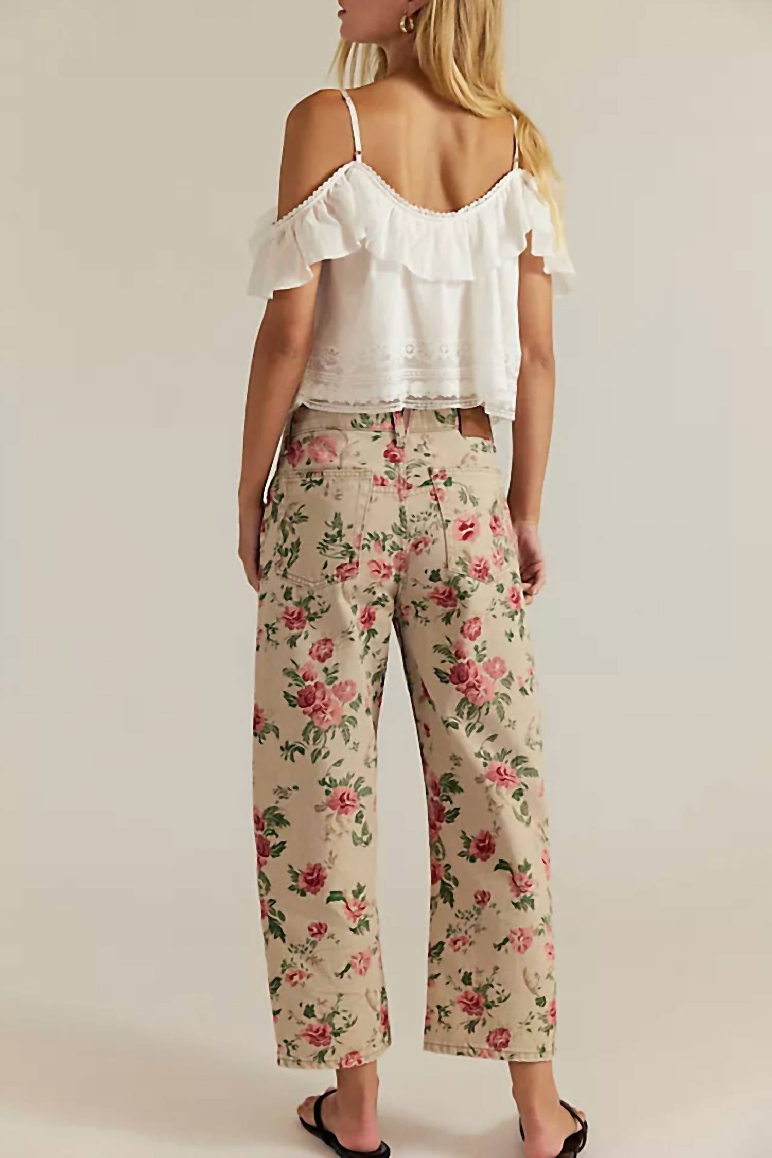 Free People - Deep Trance Printed Jeans