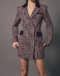 2.7 August Apparel - Tweed Blazer Mini Dress