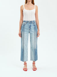Daze - Sundaze Raw Hem Crop Straight Leg Jeans