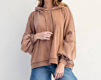 Easel - Glen Flowy Detailed Hoodie