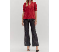 Entro - Maeva Floral Embroidered Top