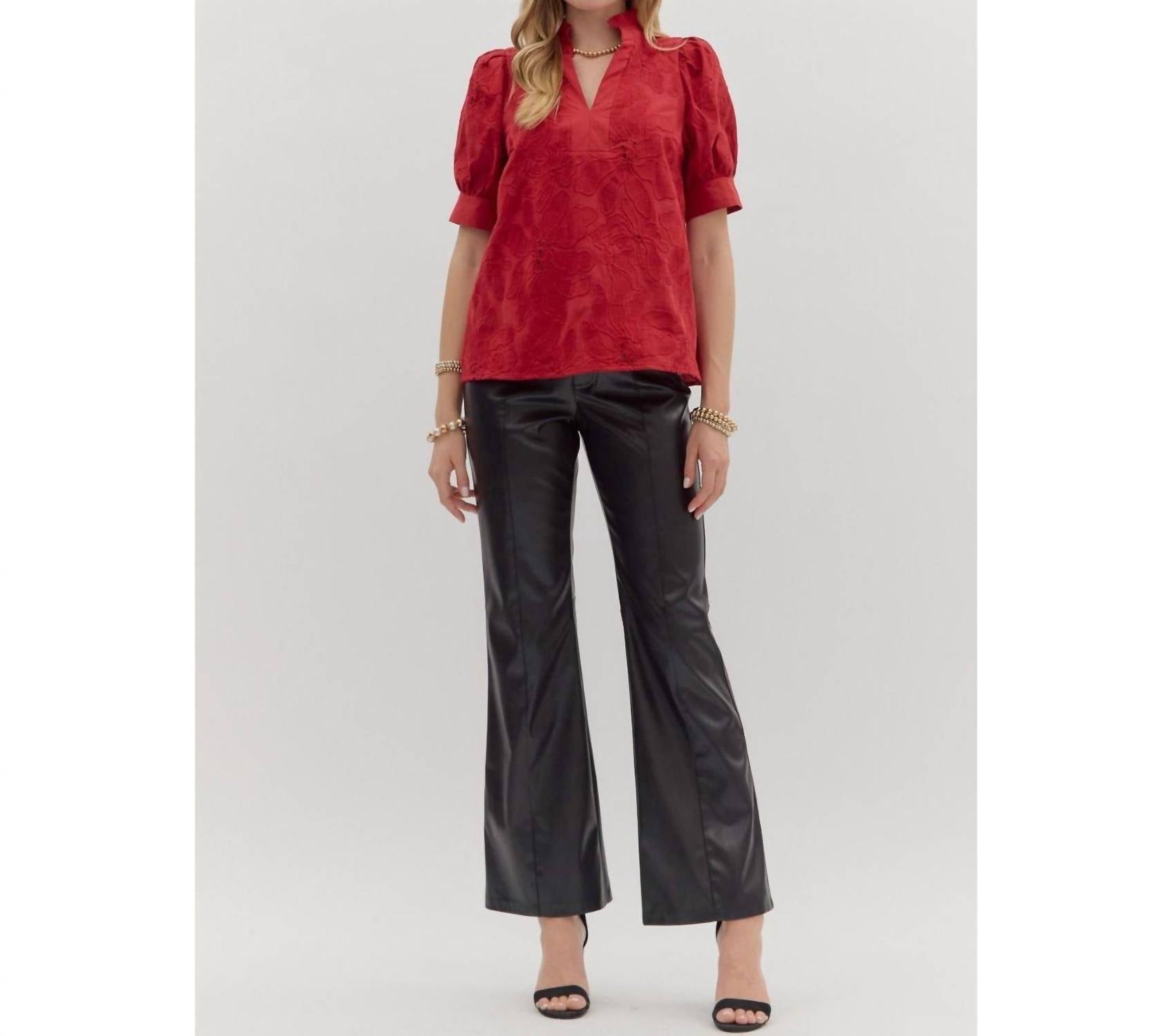 Entro - Maeva Floral Embroidered Top
