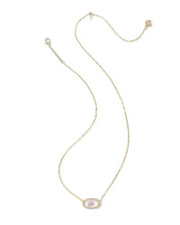 Kendra Scott - Women's Elisa Pave Frame Short Pendant Necklace