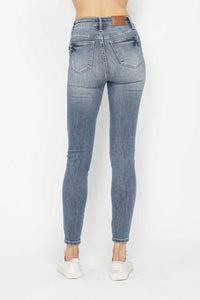 Judy Blue - Tummy Control Contrast Wash Skinny Jeans