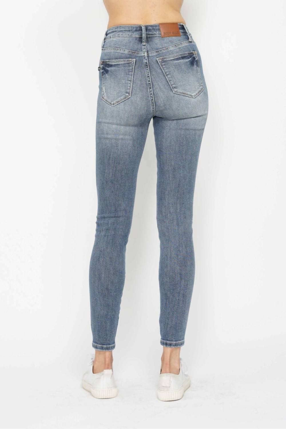 Judy Blue - Tummy Control Contrast Wash Skinny Jeans