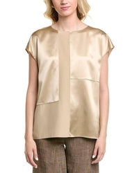 Lafayette 148 - SILK BLOCK PANEL DOLMAN BLOUSE