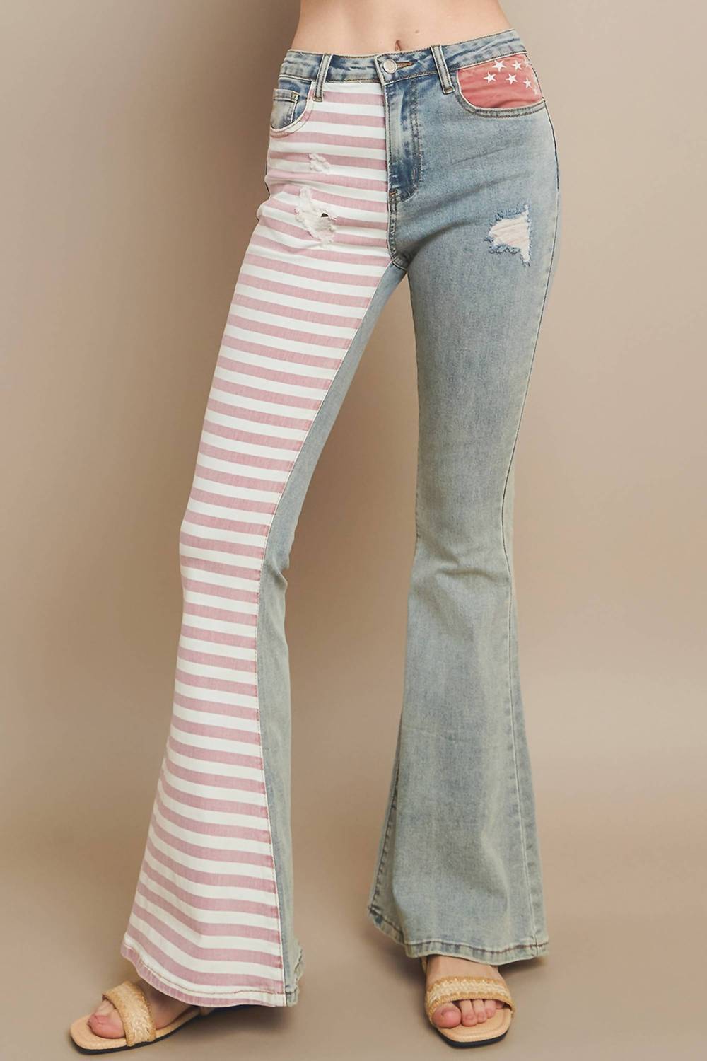 Wisteria Lane - Flag Bellbottom Jeans