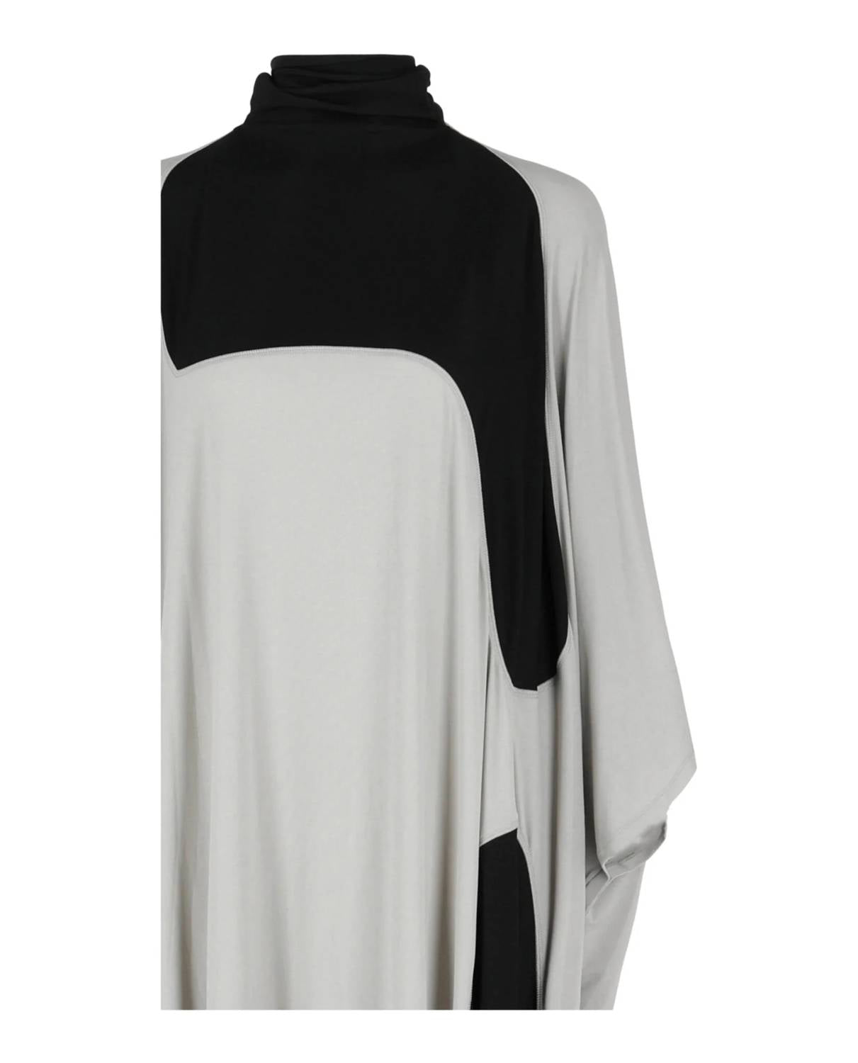 Salvatore Ferragamo - Women's High Neck Kaftan Dress With Sash Inlay