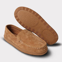 Lamo Men's Brett Un-lined Slip-on Moccasin in chestnut - men's loafer - view 7