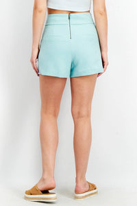 Alice + Olivia - Donald High Waist Back Zip Shorts