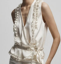 Saint Art - Ryan Silk Wrap Top