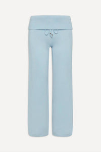 Frankies Bikinis Dawson Knit Fold Over Pants in daydream - women's pants - view 5