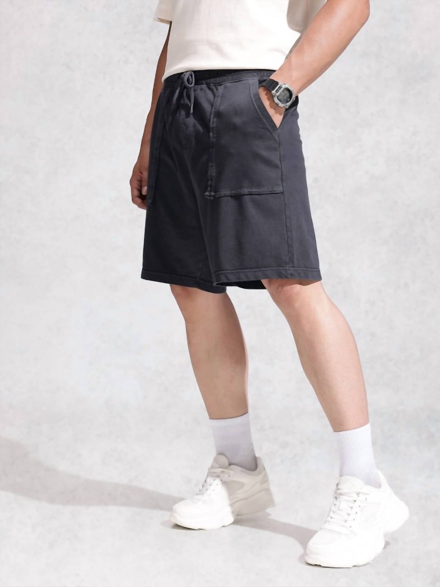 Save Khaki United - Organic Heather Fleece Utility Shorts
