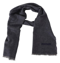 Missoni - Men's Wool Scarf With Logo Embroidery