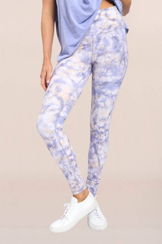 Ocean Tie-Dye High-Waist Legging