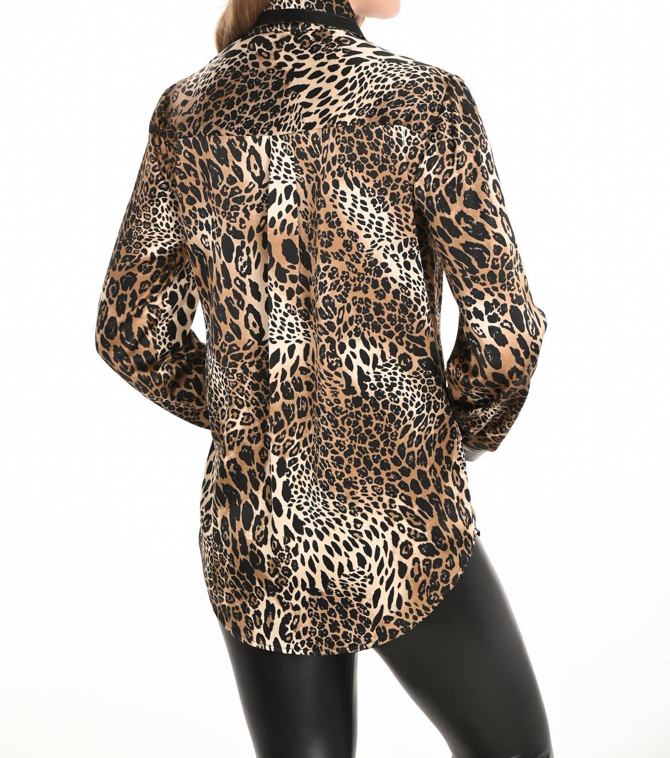 Frank Lyman - Women's Long Sleeves Collared Blouse