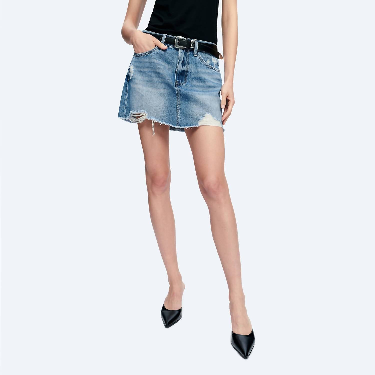 Bayeas - Gloria Denim Mini Skirt