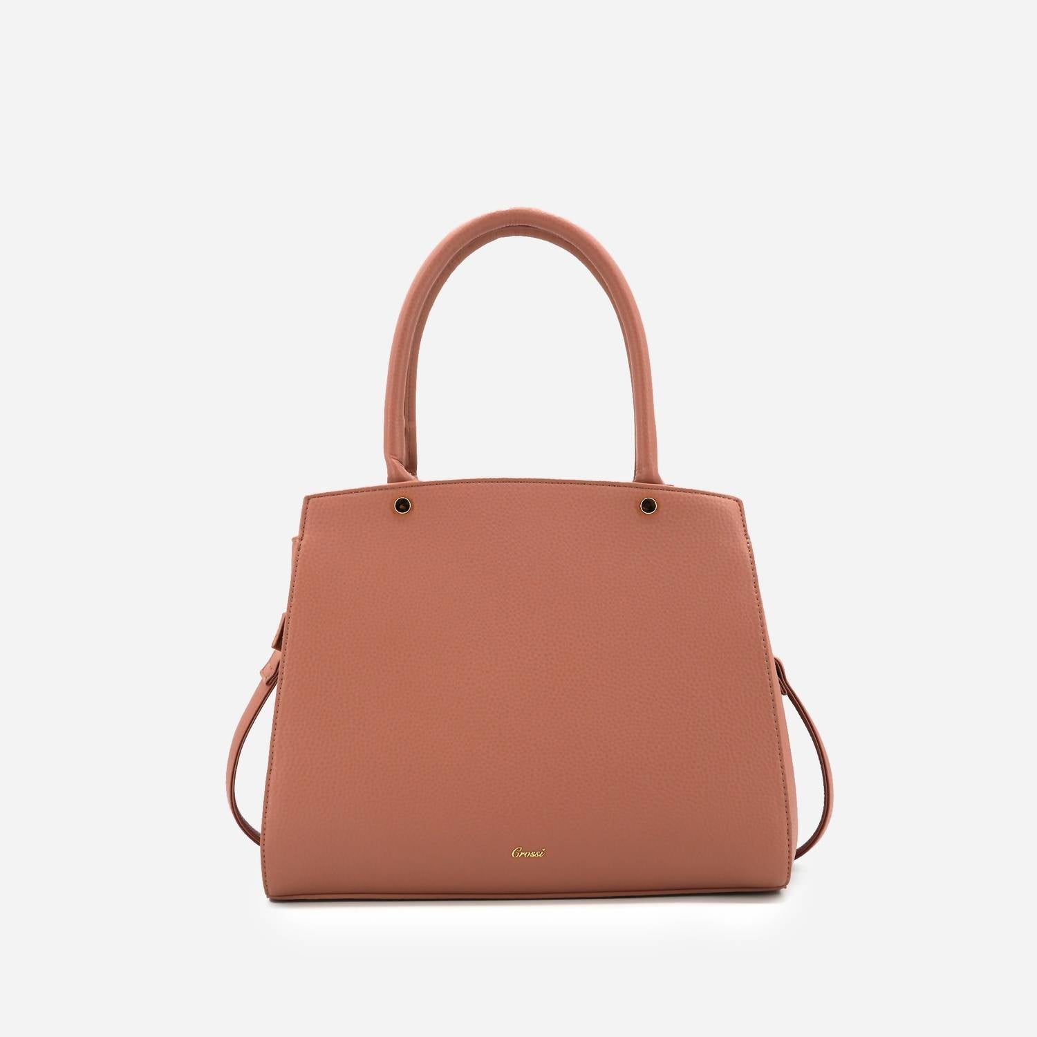 Like Dreams - Women's Crossi Elegance Large Bow Vegan Leather Satchel