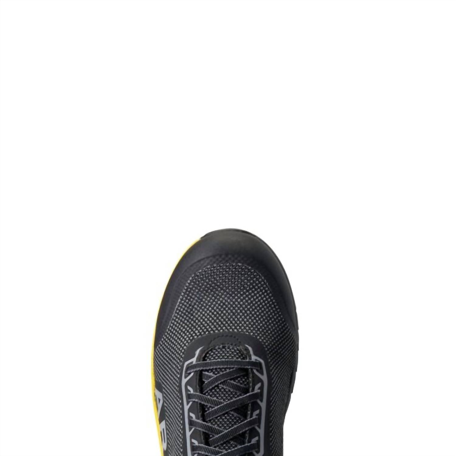ARIAT Men's Outpace Composite Toe Work Shoe in charcoal blazing yellow - men's shoe - view 4