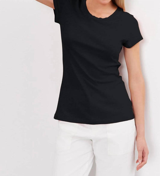 Velvet By Graham & Spencer - ODELIA COTTON SLUB CREW NECK TEE