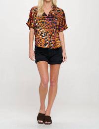Meet Me In Santorini - Kaii V Neck Top