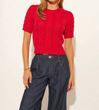 John + Jenn - Percy Short Sleeve Sweater