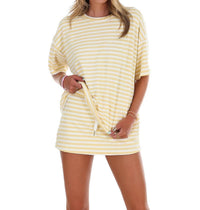 Le Lis - Women's According To You Stripe Two Piece Set