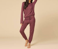 Softies - Cloud Soft Striped Dream Jersey Crew Neck Lounge Set