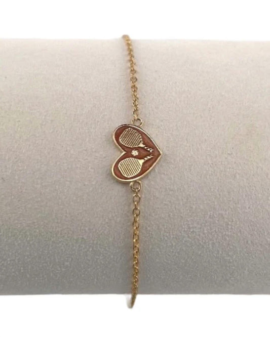 Love Love Tennis - Women's Pickleball Heart Bracelet