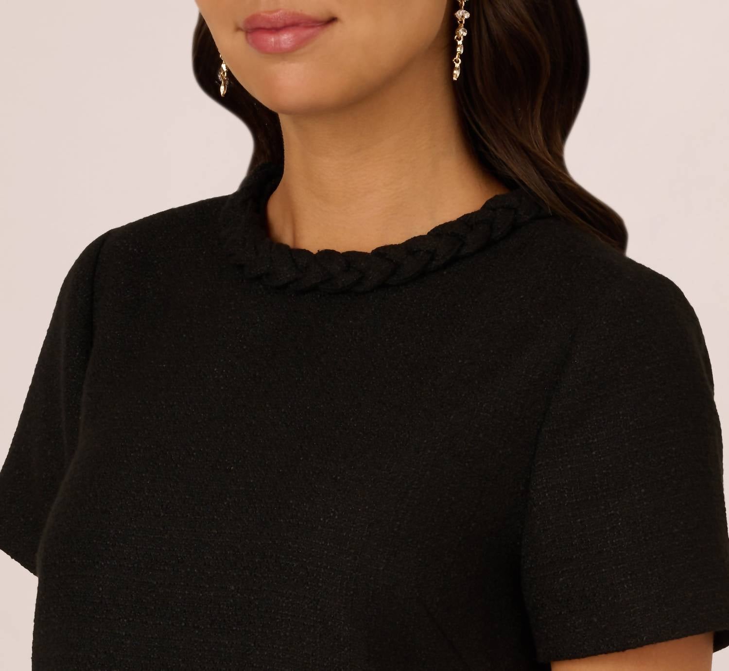 Matty M - Short Sleeve Tweed Dress