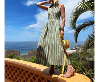Buru - Lemon Sleeveless Twist Dress