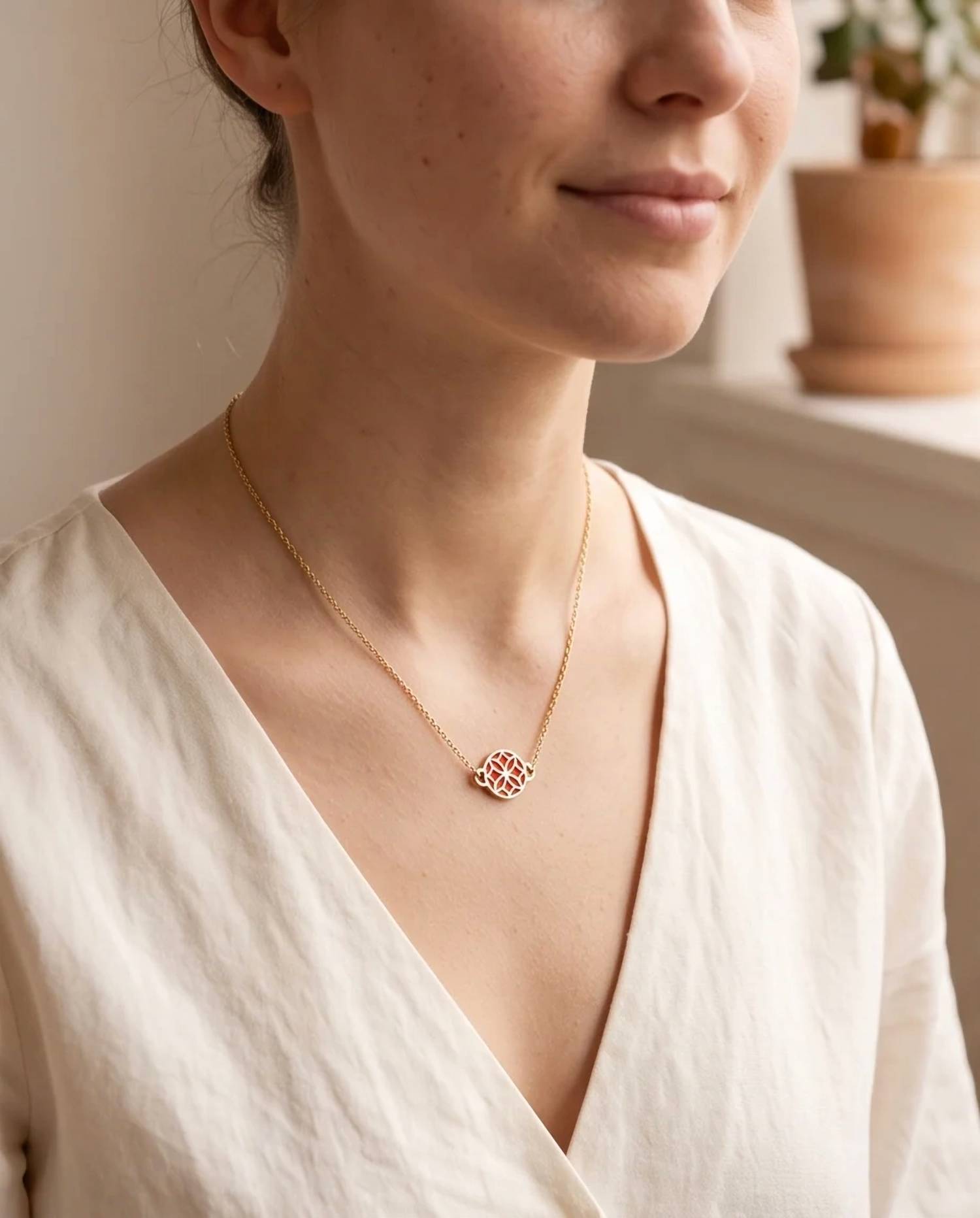 Georgina Jewelry - Women's Signature Flower Necklace