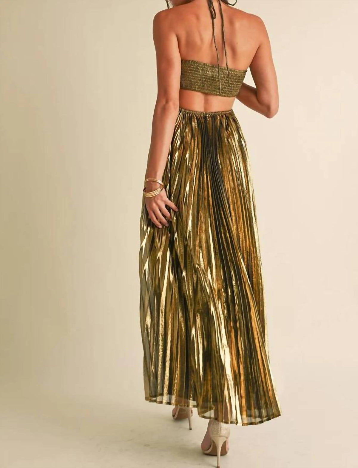 Eb Luxe - The Astra Pleat Maxi Dress