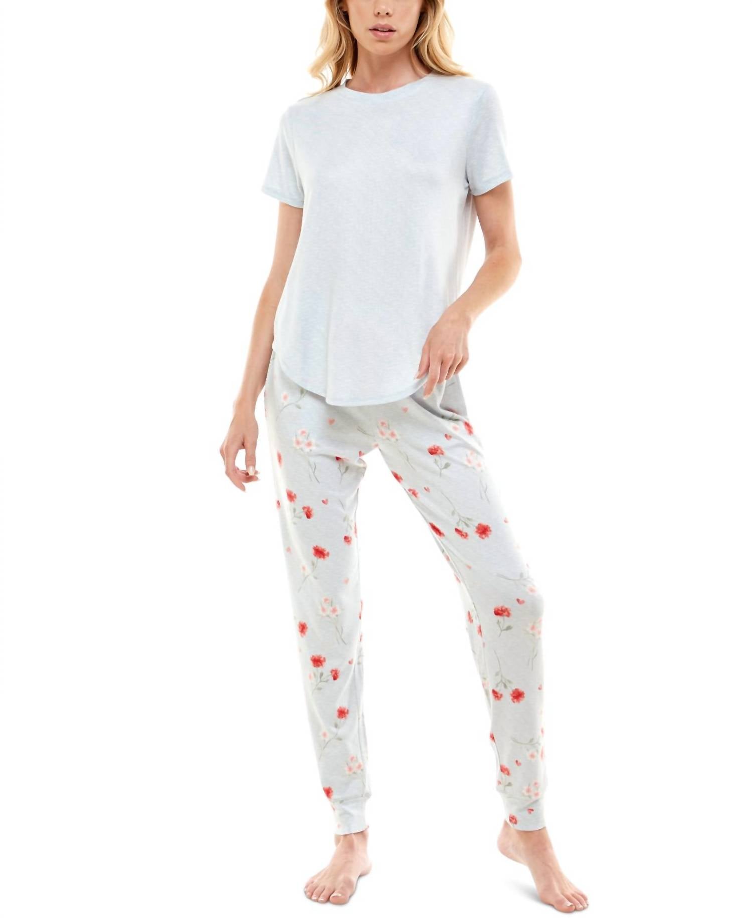 Roudelain - Whisper Luxe Short Sleeve Top and Jogger Pants Set