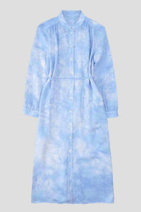 Raquel Allegra Linnfield Dress in blue - women's dress - alternate view