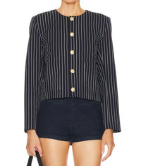 Frame - Button Front Jacket - Petite