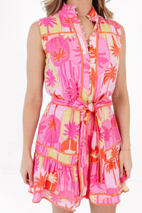 J.Marie - Sleeveless Tie Mini Dress