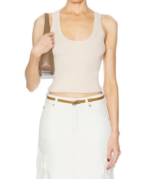 Enza Costa - Linen Knit Scoop Tank Top