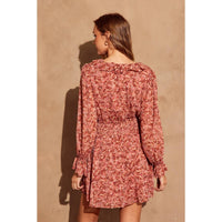Dress Forum - Sangria Shirred Waist Mini Dress
